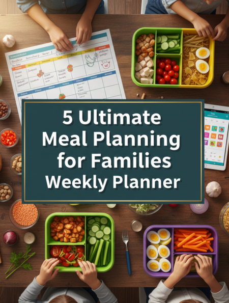 5 Ultimate Meal Planning for Families Weekly Planner
