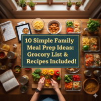10 Simple Family Meal Prep Ideas: Grocery List & Recipes Included!