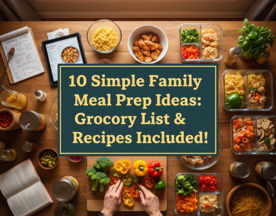10 Simple Family Meal Prep Ideas: Grocery List & Recipes Included!