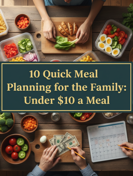 10 Quick Meal Planning for the Family: Under $10 a Meal