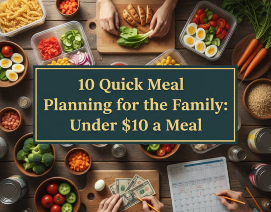 10 Quick Meal Planning for the Family: Under $10 a Meal
