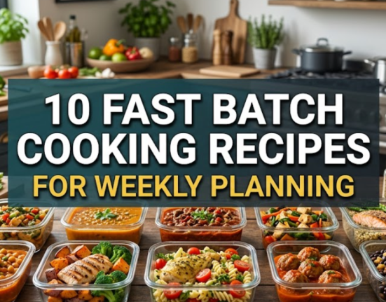 10 fast batch cooking recipes for weekly planning