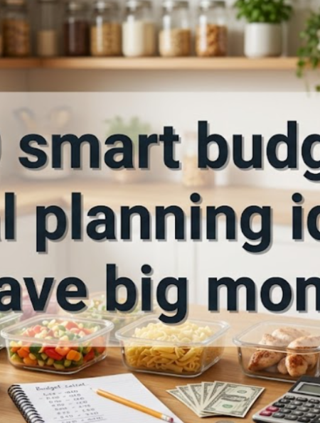 10 smart budget meal planning ideas to save big monthly
