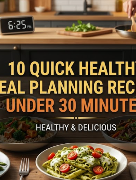 10 Quick Healthy Meal Planning Recipes Under 30 Minutes